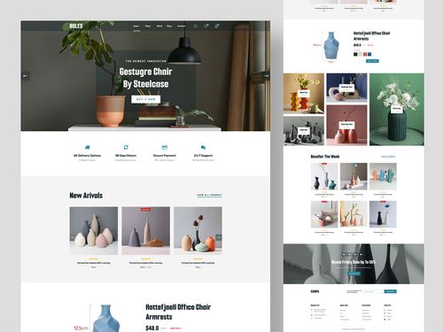 Bottles decoration store website