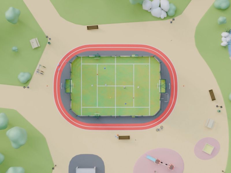 Agorespace — Real-Time 3D Multisport Pitches