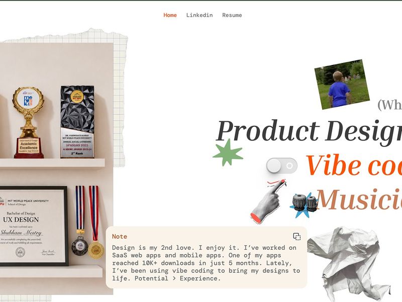Shubham Mestry — Product Designer | B2B SaaS & B2C Apps