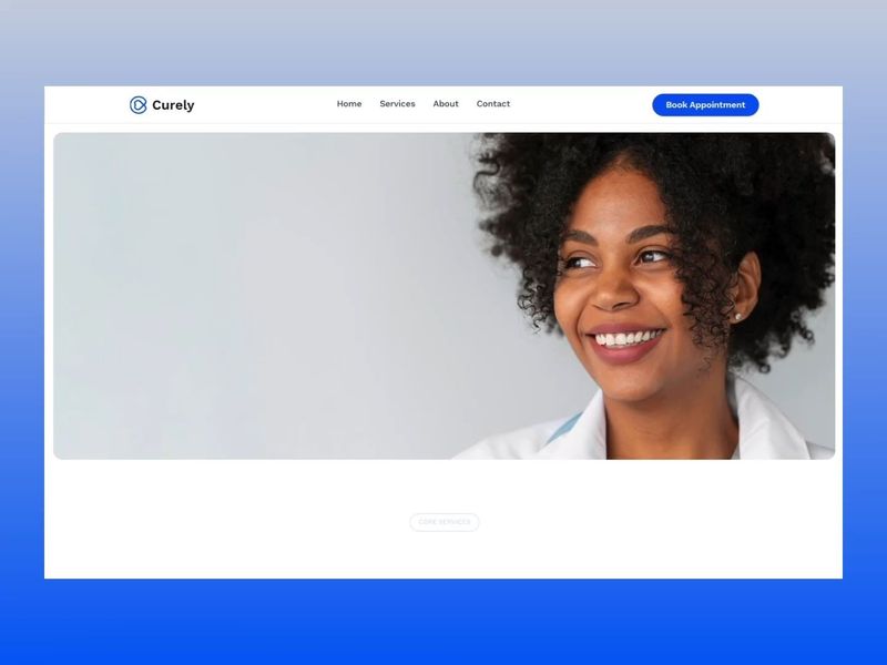 Curely Health Care Website Template