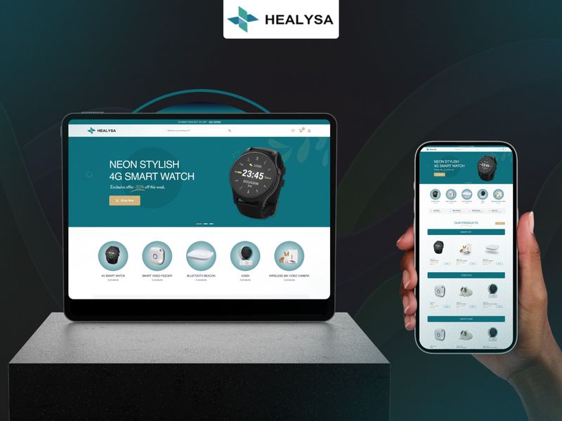 Healysa – Smart Tech E-commerce UI/UX