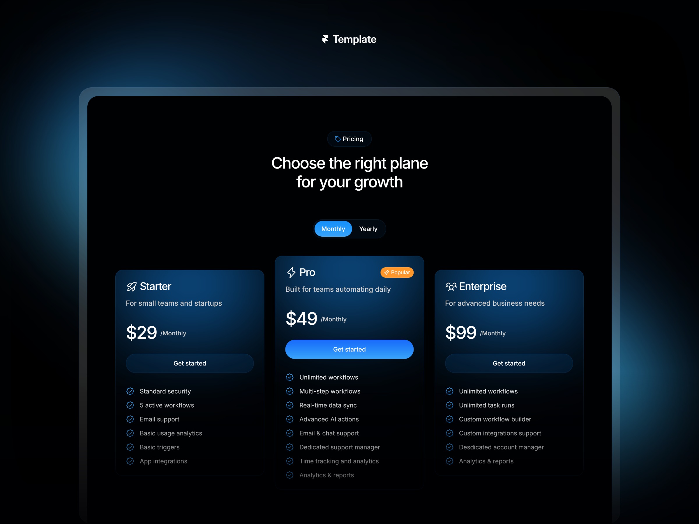 Flowra - A Premium Dark Animated AI SaaS website Framer template by Turin Image 2