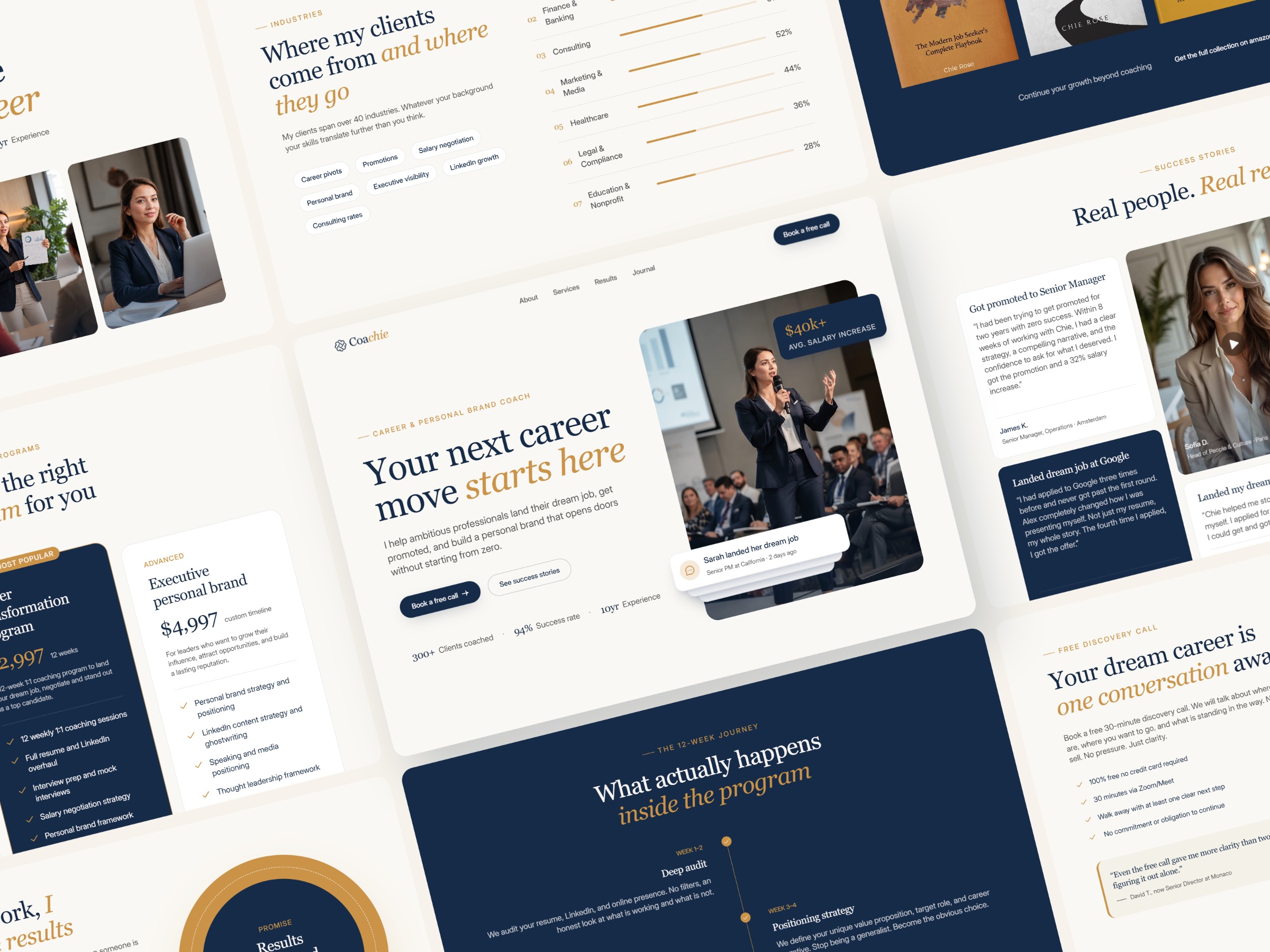 Coachie - A Premium Career & Personal Coach Framer Template Image 1
