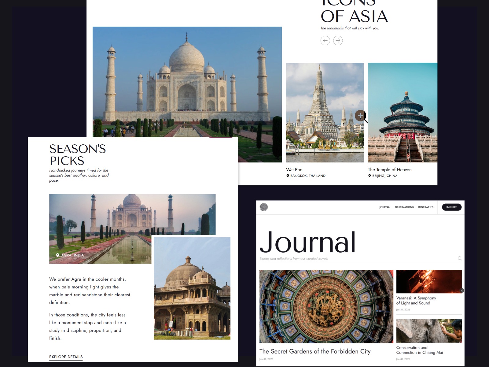 Eastward - luxury travel template for Framer Image 1