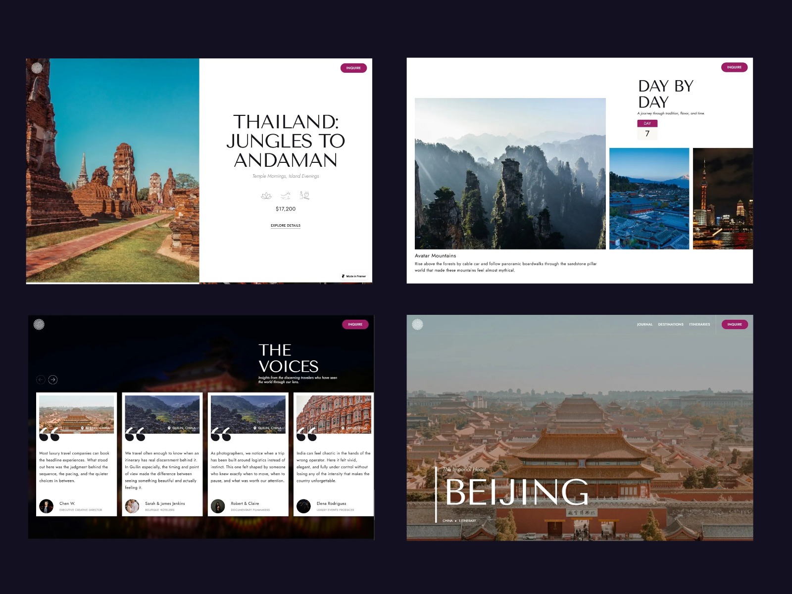 Eastward - luxury travel template for Framer Image 2