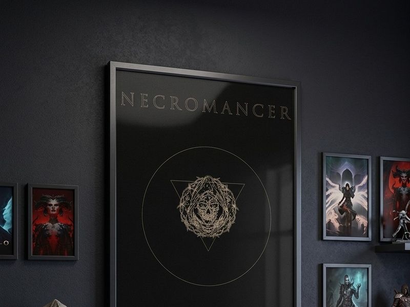 "NECROMANCER" – Dark Fantasy Poster & Key Art Design