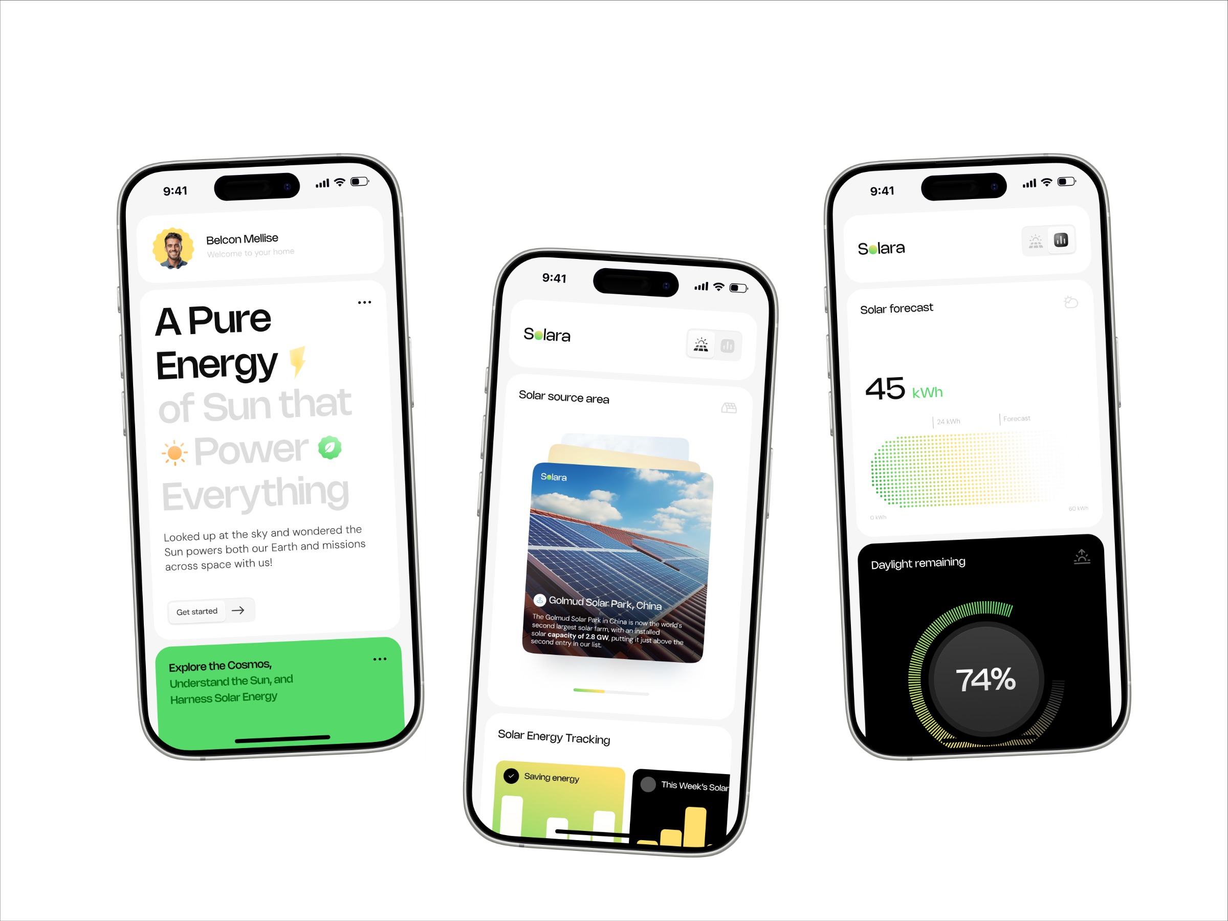 Solar Pannel Management App Design for Solar Tracking