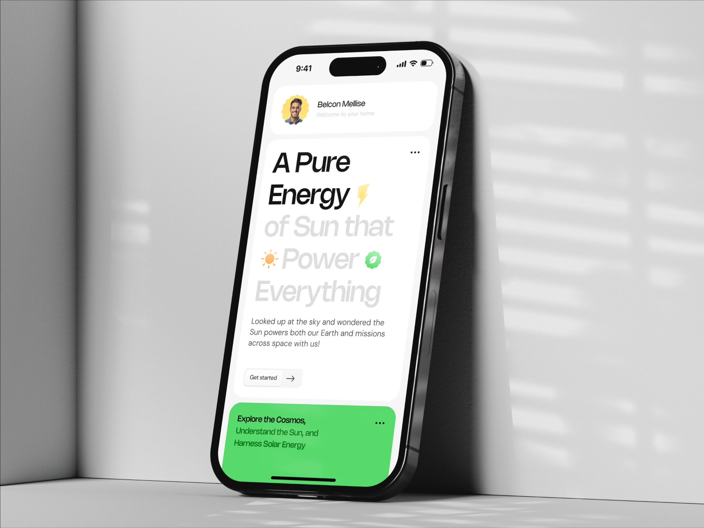Solar Pannel Management App Design for Solar Tracking Image 0