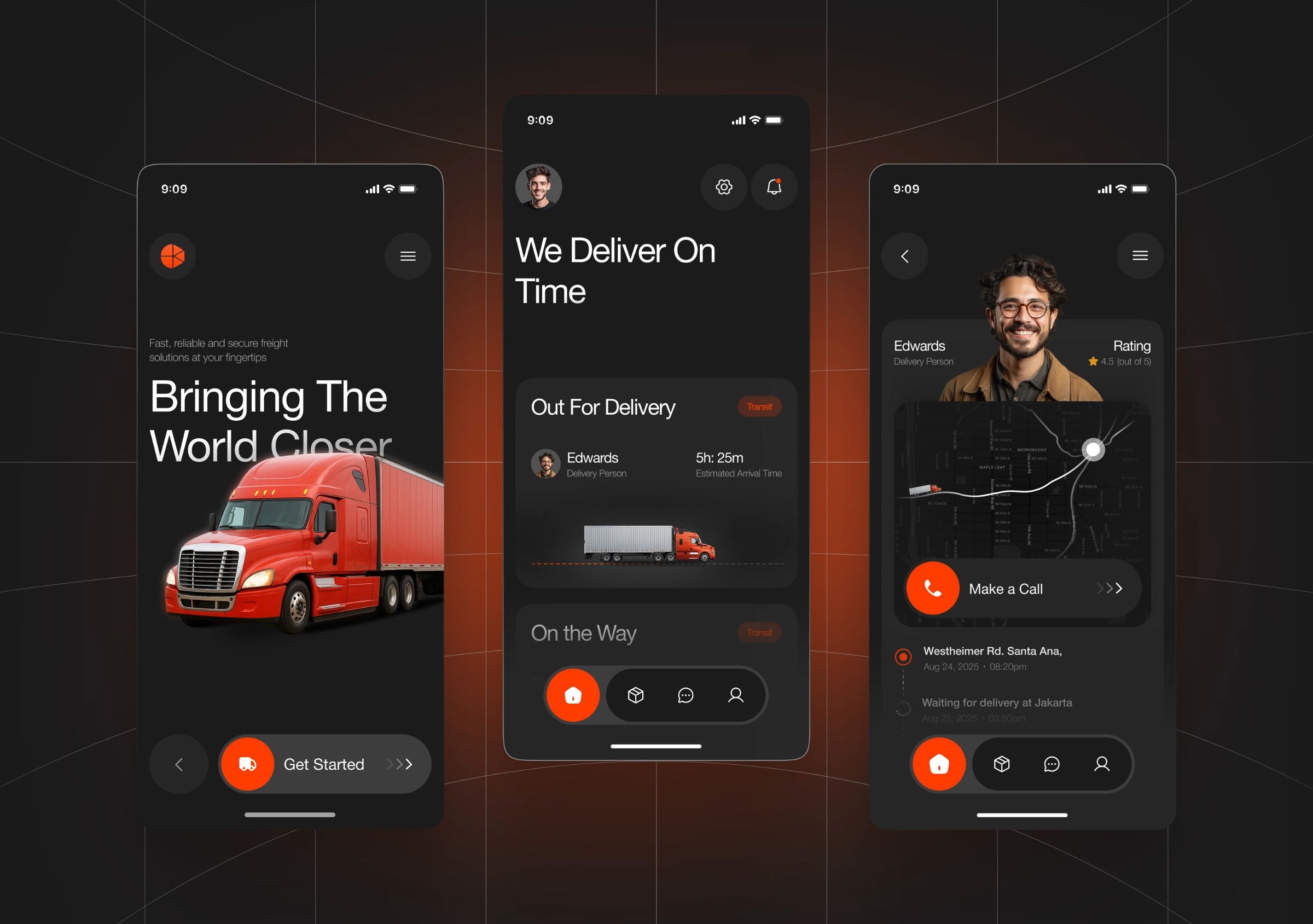 Trukon Logistics Mobile App Motion UI AI Delivery Tracking Animation by ...