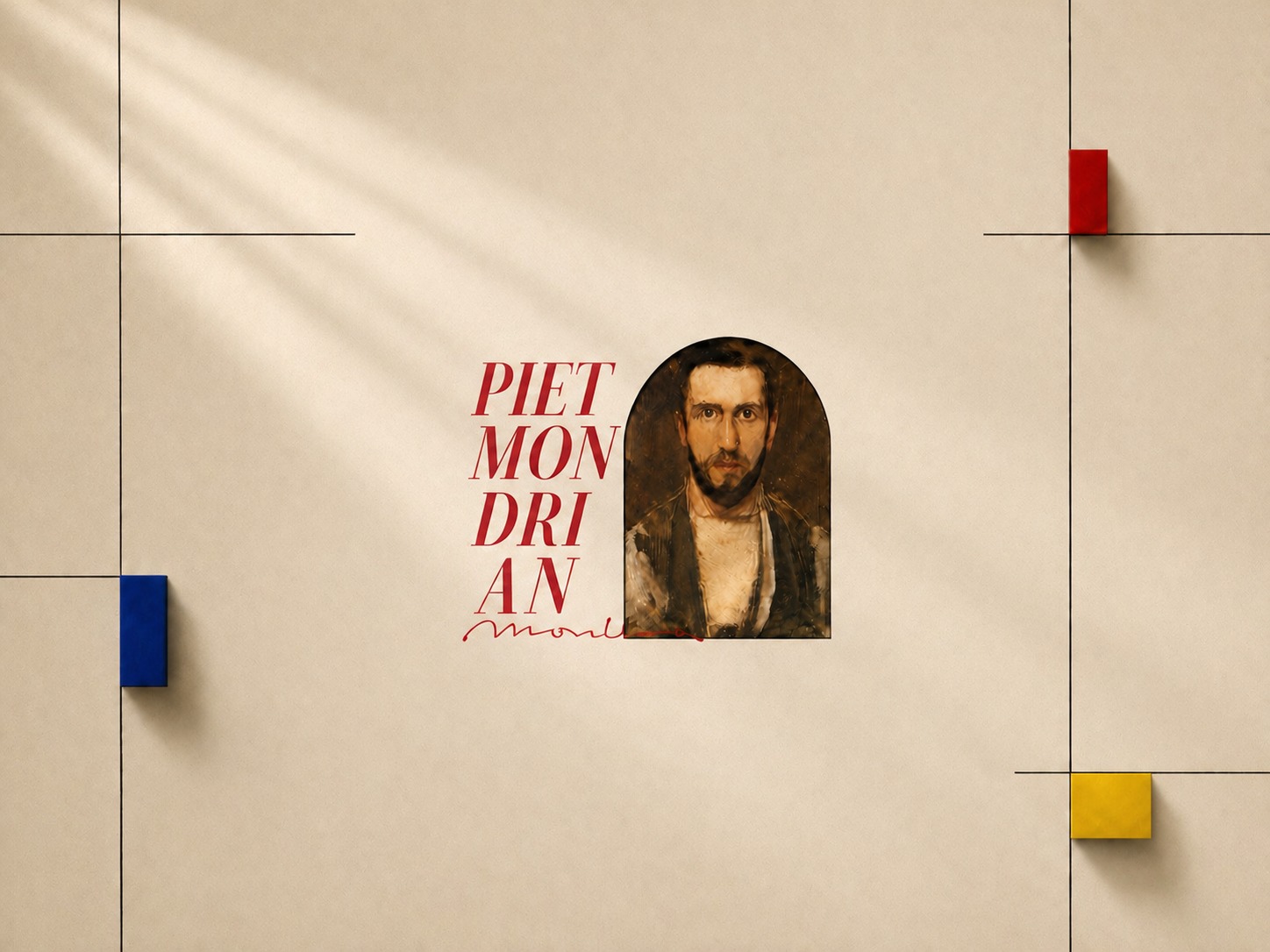 A tribute to Piet Mondrian