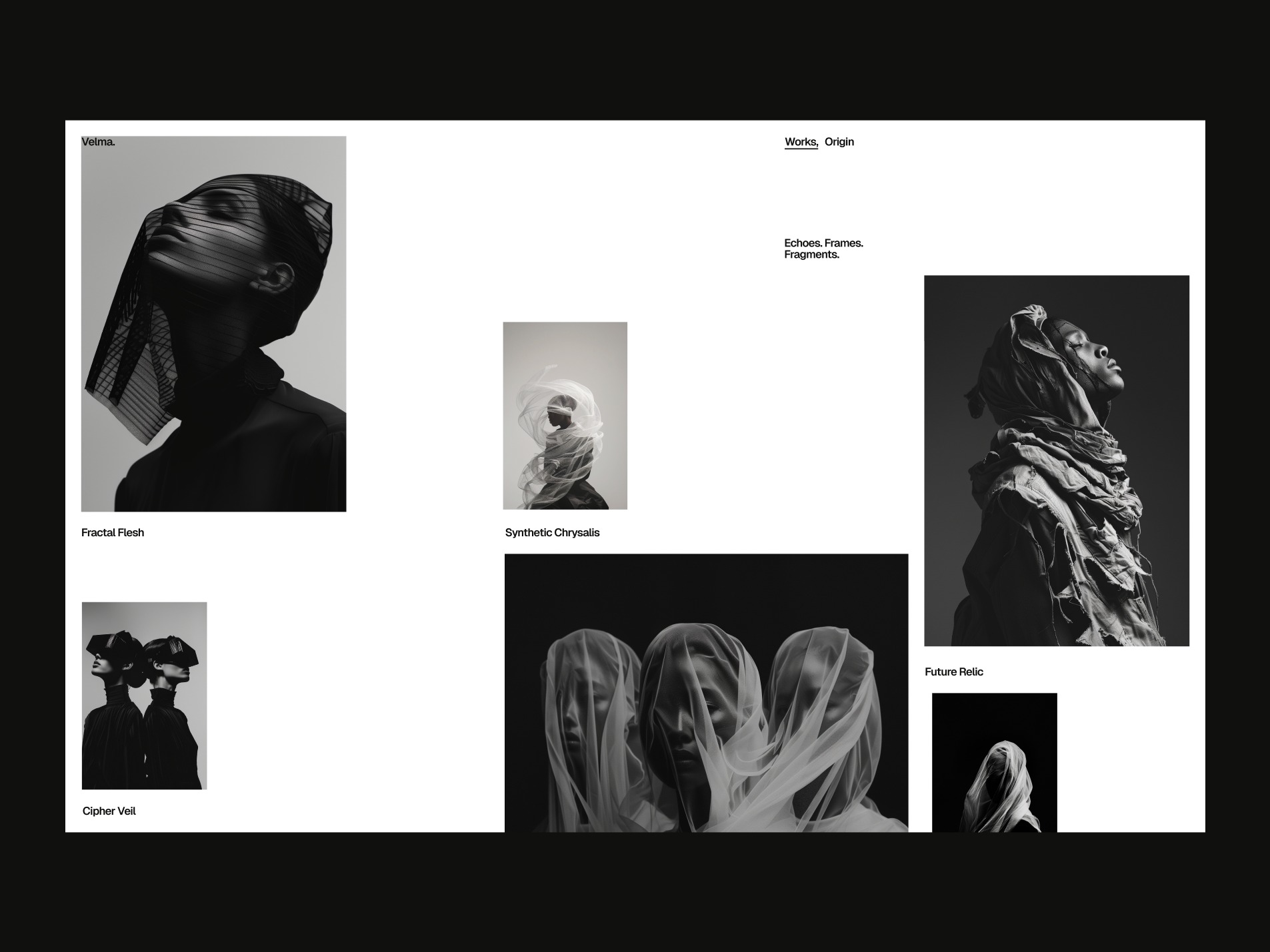 Velma – UI Concept for Personal Photography Site Image 0