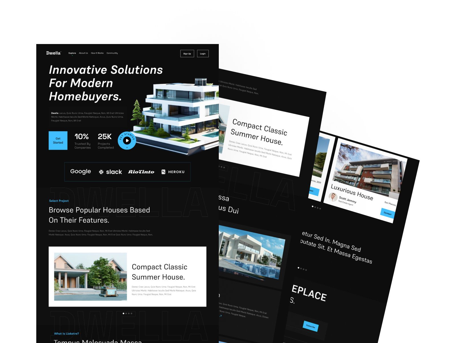 Modern Real Estate Website Design—Clean & Responsive by visualsage
