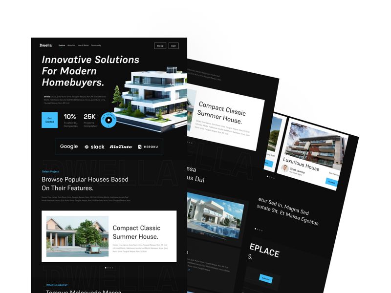 Modern Real Estate Website Design—Clean & Responsive by visualsage