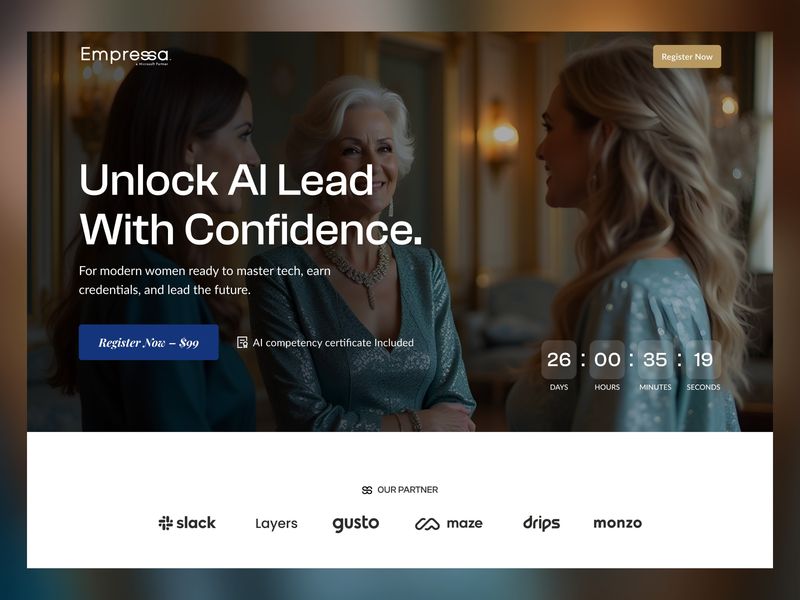 Empressa.AI- AI Consulting Website for Women’s Empowerment