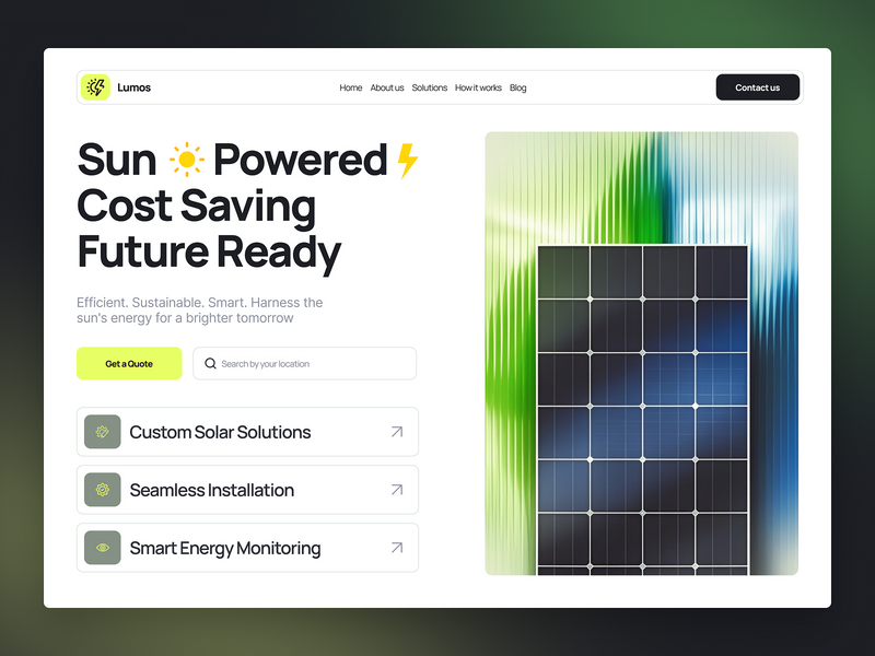 Solar Renewable Energy Website by Mostafizur Rahaman