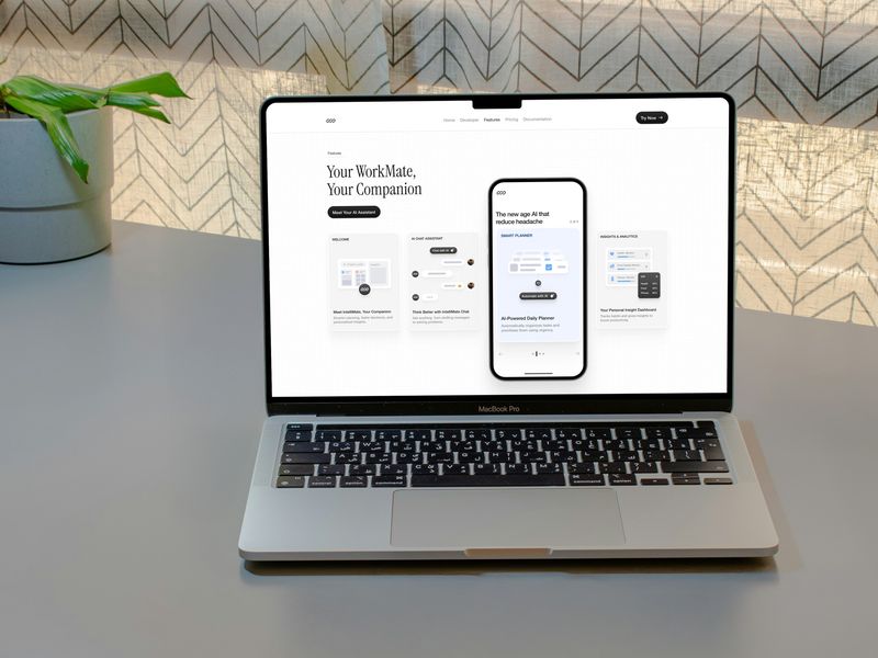 IntelliMate AI — Cross-Platform AI Assistant & Daily Planner UI