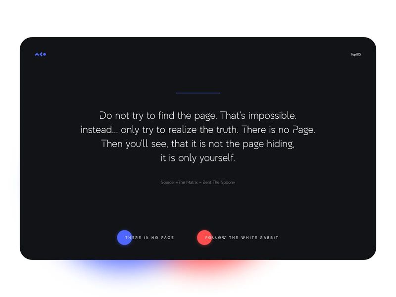 TopROI — 404 page by Maletskiy Design