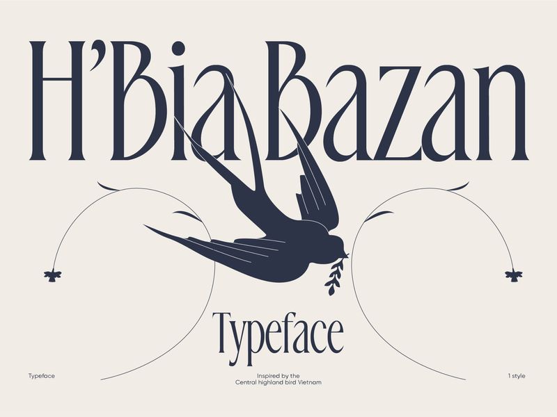 H'Bia Bazan Typeface
