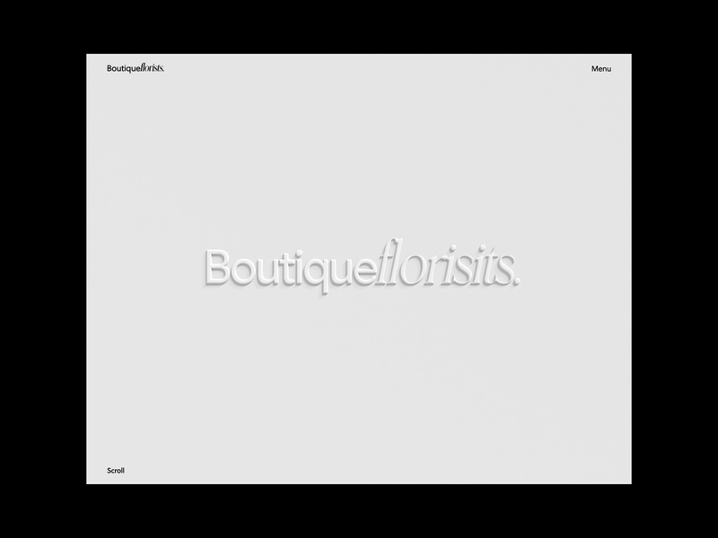 Boutique Florists Cursor Exploration by Calvin Smith