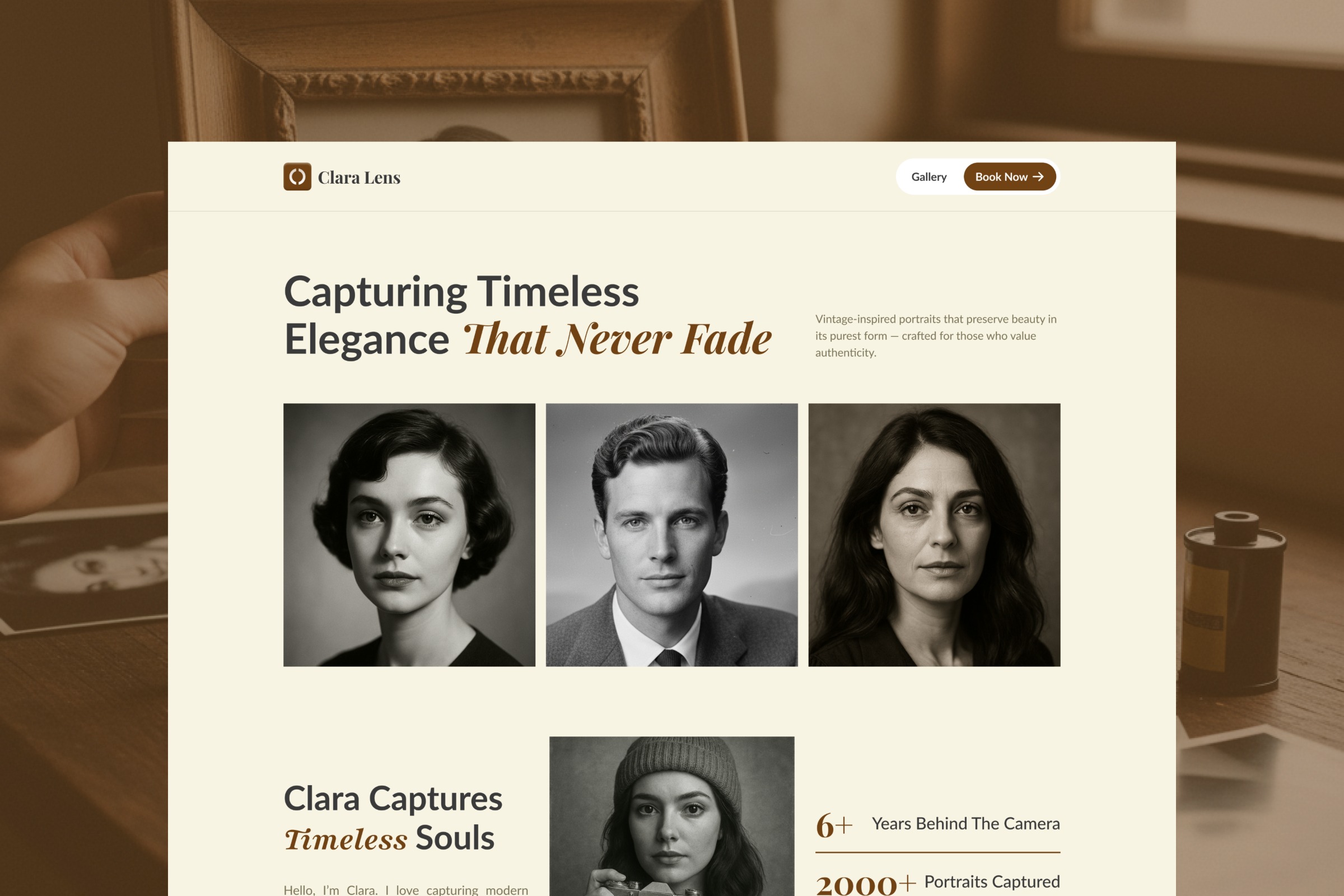 Photographer Website Design Image 5