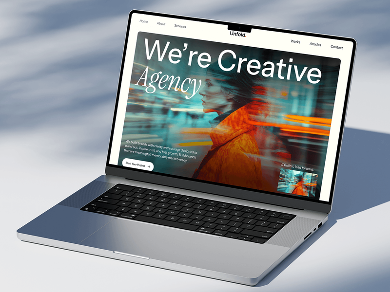 Unfold Modern Website Design Case Study