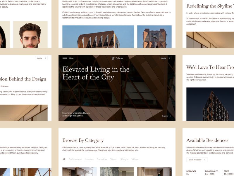 Zafron — Luxury RealEstate Website