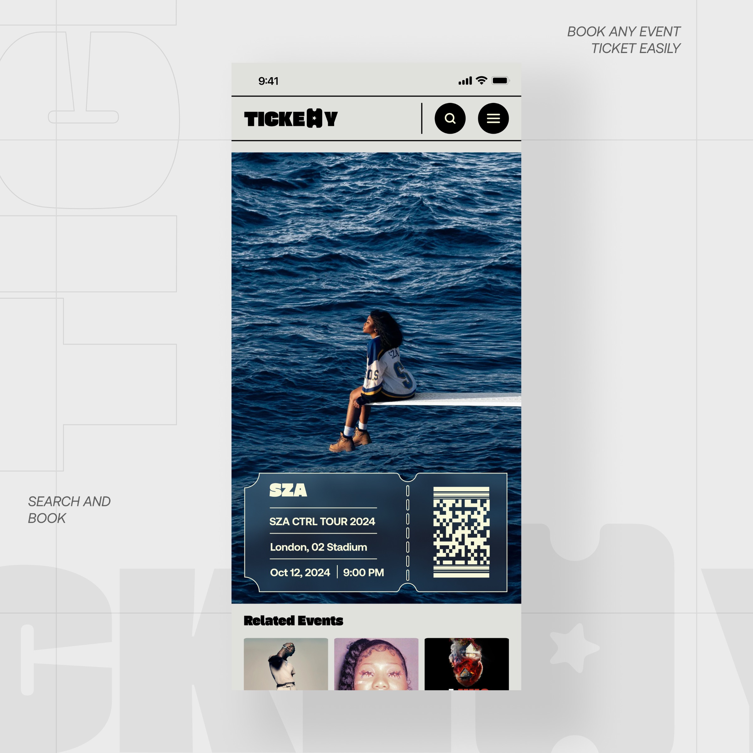 Tickety App UI Image 0