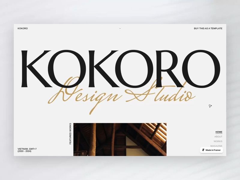 KOKORO - Architect Website