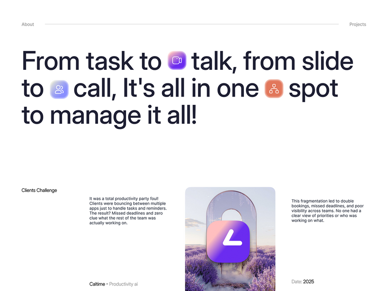 Caltimes | AI Meeting | UI UX | Web App | Sleeko Studio