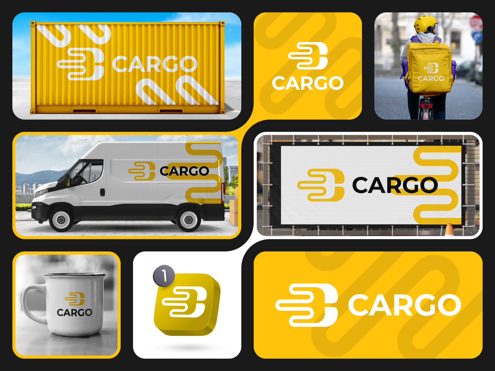 Swift Cargo Logo - Modern Minimalist Logistics Brand Identity