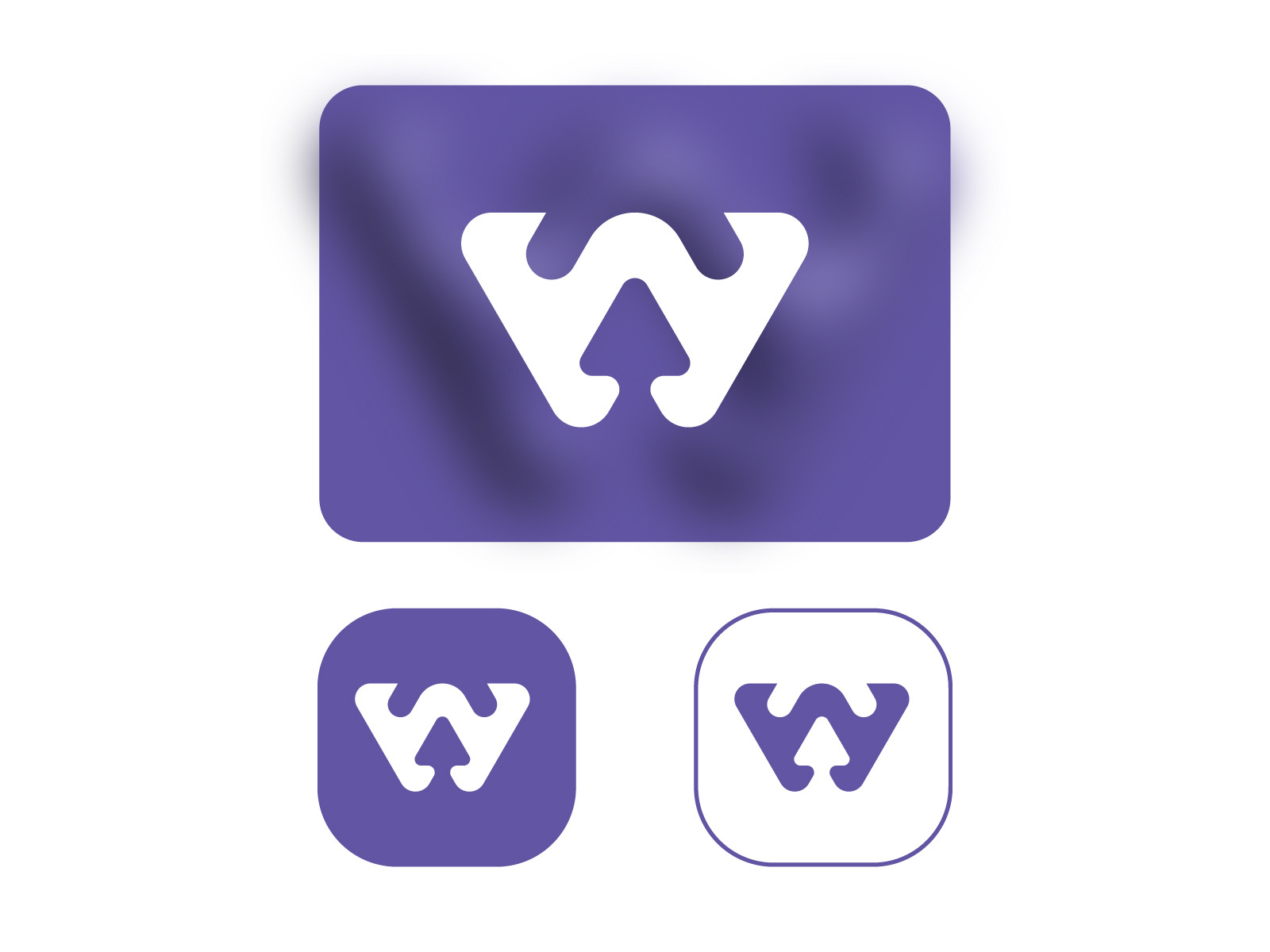 W Letter Modern Arrow Logo Image 5