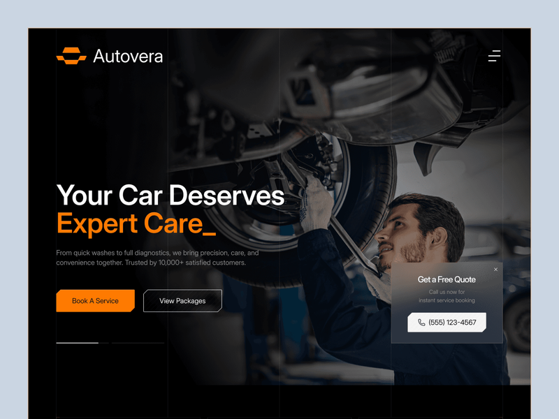 Autovera: Premium Car Wash & Repair UI Kit