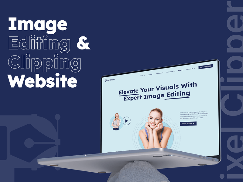 PixelClipper-Image editing & Clipping Website UIUX