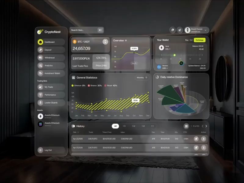 CryptoNest UI Animation – Smooth Web3 Motion Design