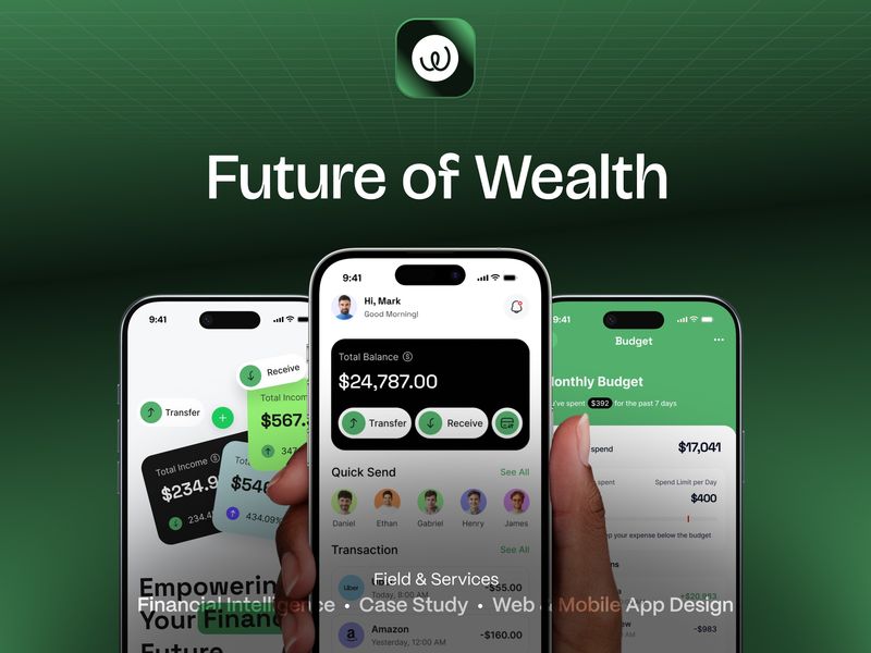 WealthZen – Finance App UI/UX Case Study