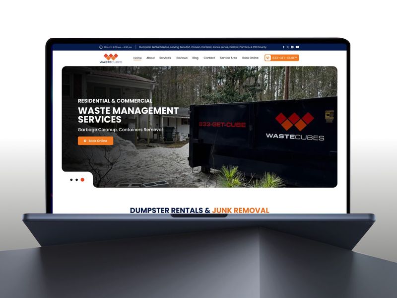 WasteCubes — Dumpster Rental Website Design