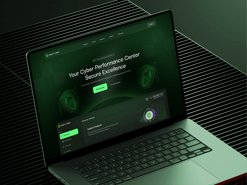 Hacker - Cyber security Landing page