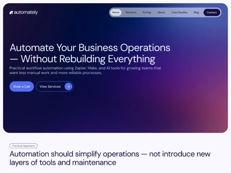 Automately by Collabas - Blog design asset by webflow