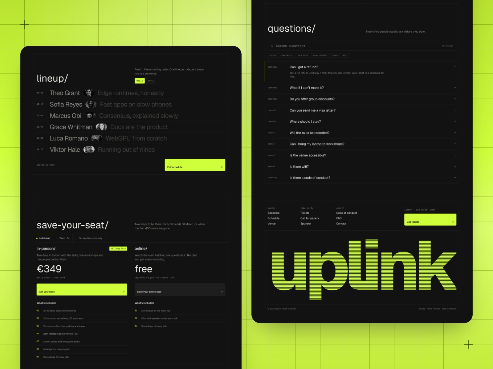 Uplink 27 · Tech Conference Framer Template Image 2