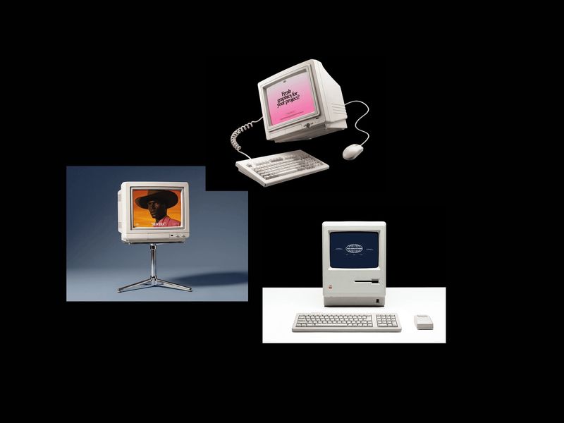 Retro Computer Mockups