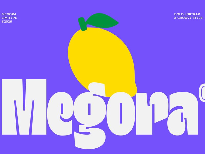 Megora - Bold Inktrap Font