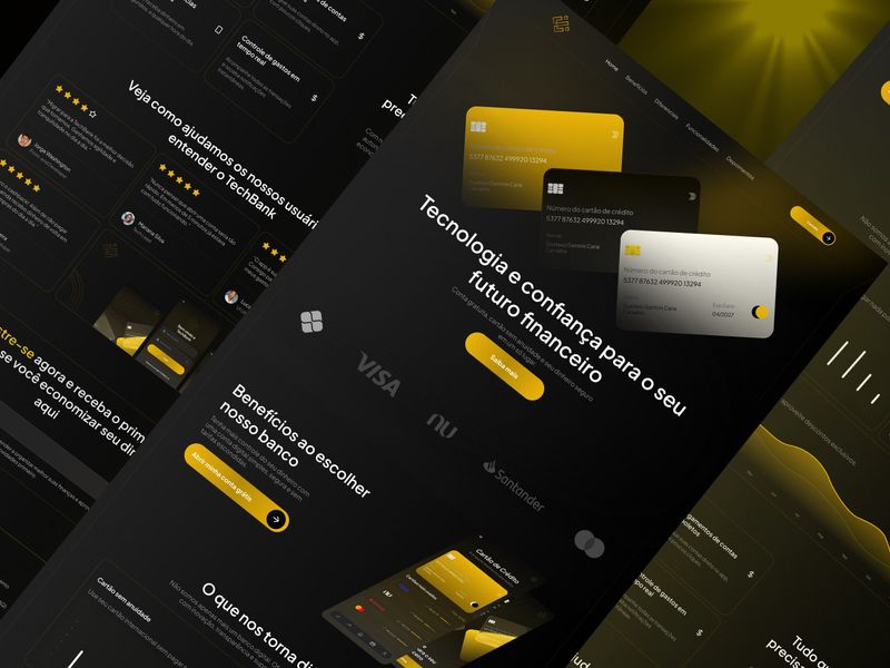 Tech Bank - App Mobile & Landing Page