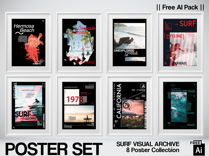 SURF VISUAL ARCHIVE Vol.01 — Typography Meets Coastline