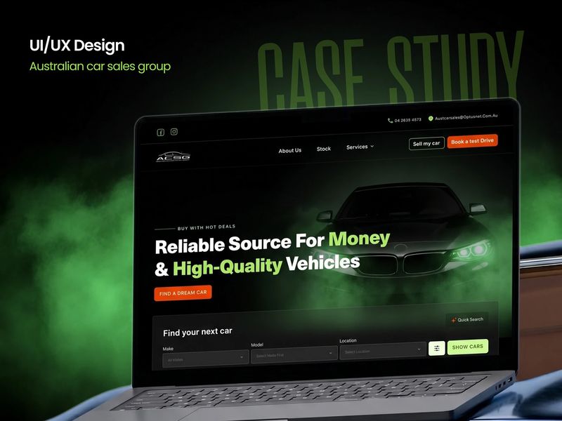 Used Car Website Redesign UI/UX