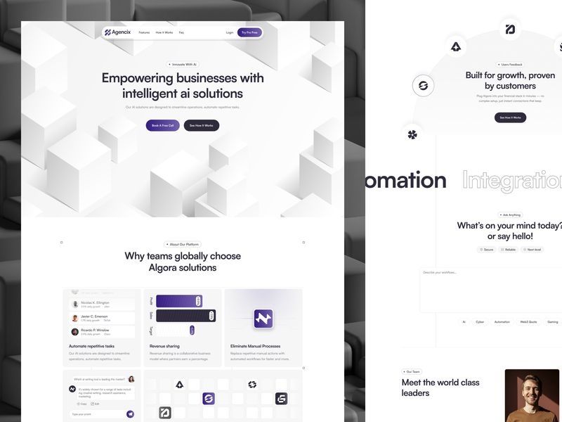 Ai agency website design