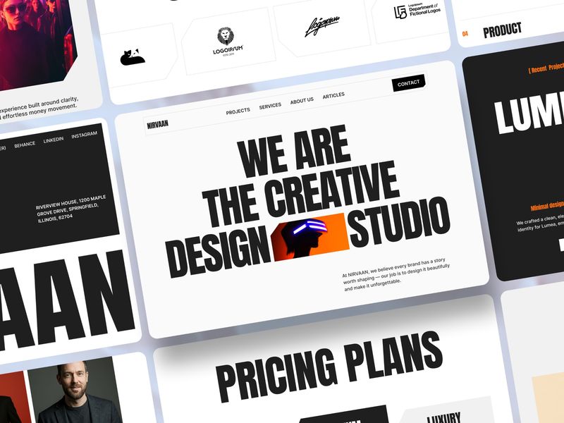 Nirvaan: Dynamic Creative Design Studio Website