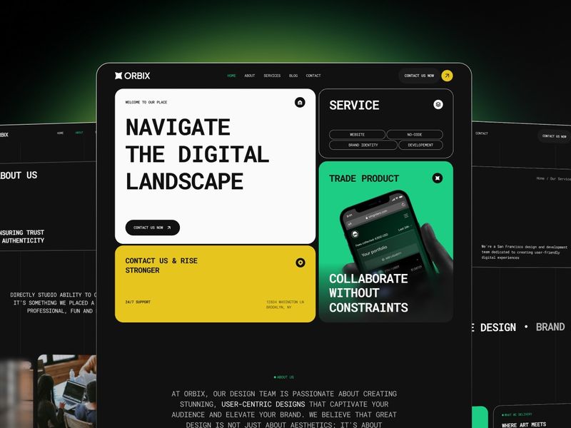 Portfolio Website Template – Bold & Distinctive