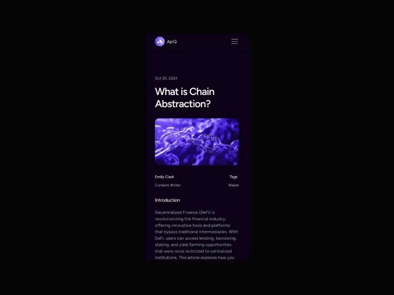 APIQ — Web3 Blockchain Template