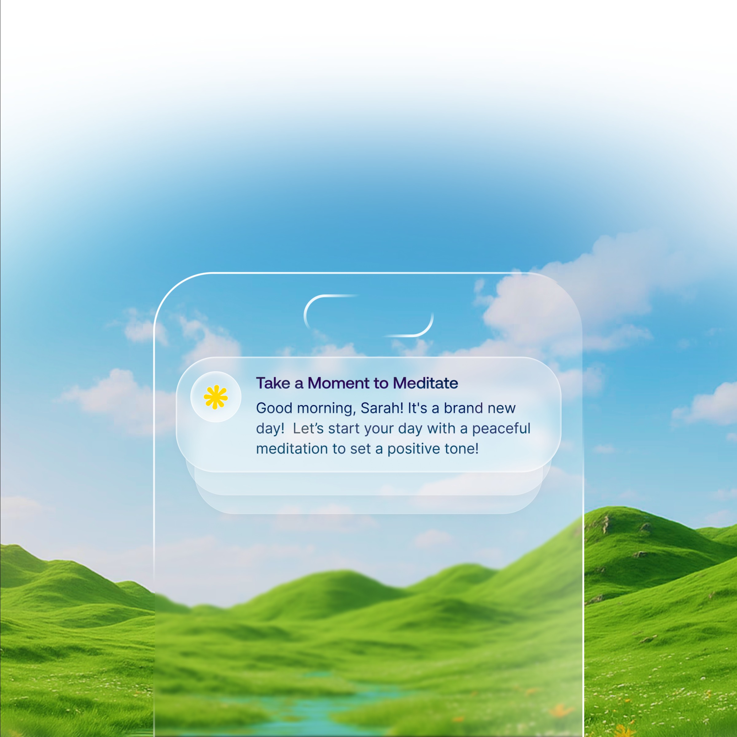 Hero Section & Brand Exploration for a Fictional Mental Health App Image 2