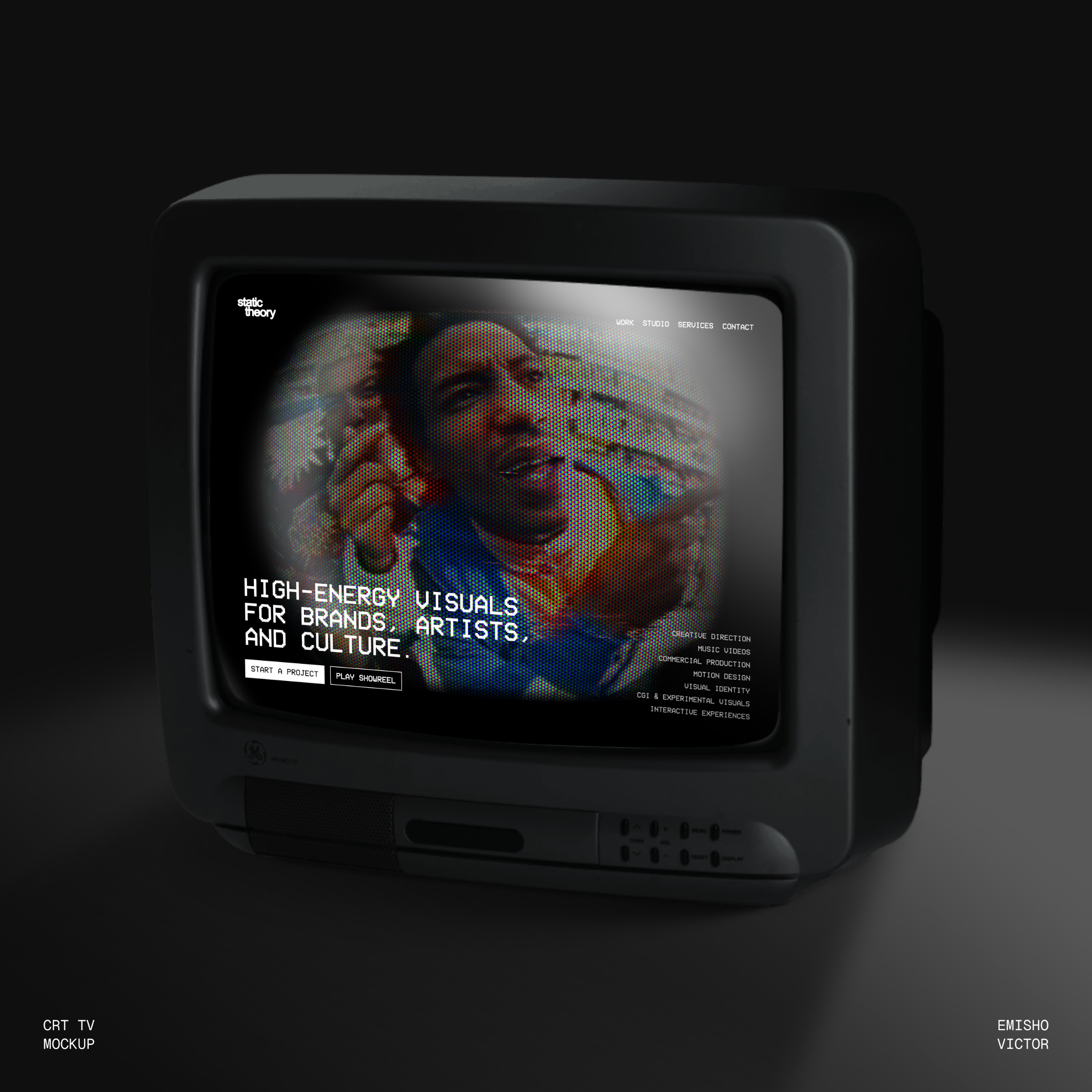 CRT-TV Inspired Creative Studio Website Image 0